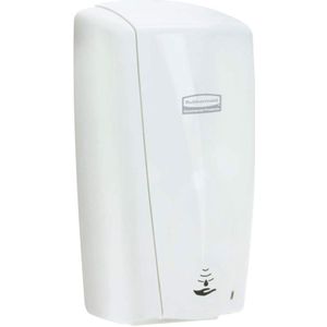 Rubbermaid Dispenser voor zeep/desinfectiemiddel NO-TOUCH, vulhoeveelheid 1,1 l, kunststof, wit