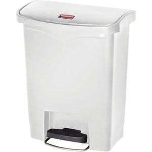 Rubbermaid Pedaalafvalemmer SLIM JIM®, van polyethyleen, 30 l, wit
