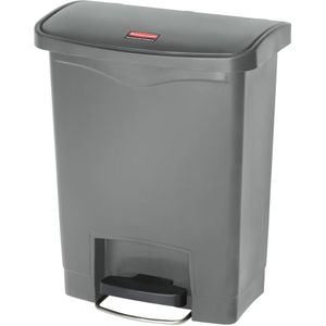 Rubbermaid Pedaalafvalemmer SLIM JIM®, van polyethyleen, 30 l, grijs
