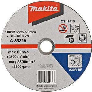 Makita Accessoires Doorslijpschijf 180x2,5mm metaal - A-85329 - A-85329