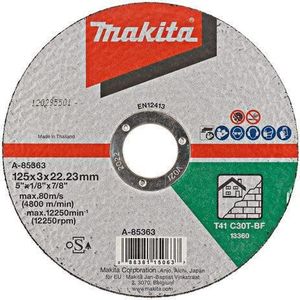 Makita A-85363 Doorslijpschijf 125x22,23x3,0mm steen