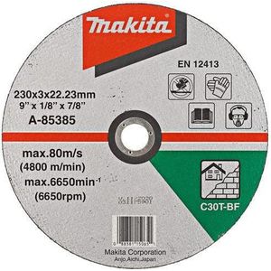 Makita A-85385 Doorslijpschijf 230x3,2x22,23mm steen