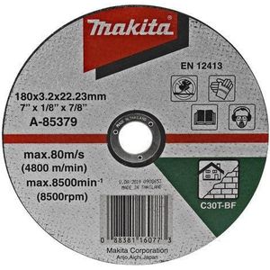 Makita A-85379 Doorslijpschijf 180x3,2x22,23mm steen