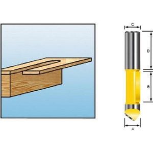 Makita D-10584 Boorfrees 12x25,4 S12