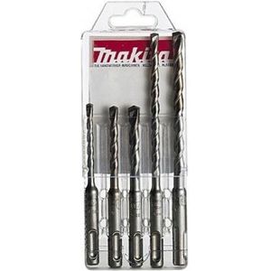 Makita 5 Delige SDS Plus Betonborenset Steenborenset Hamerborenset - D-00795