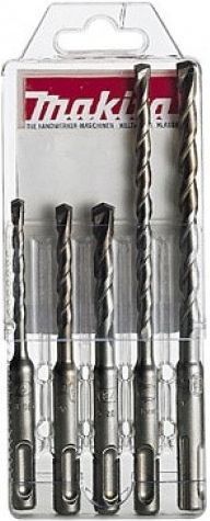 Makita 5 Delige SDS Plus Betonborenset Steenborenset Hamerborenset - D-00795