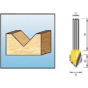 Makita Accessoires V-groeffrees R45 S6 - D-09597