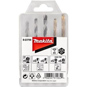 Makita boor voor beton, hout, metaal 5 stuks (D-23759)