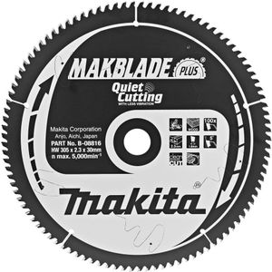 Makita Afkortzaagblad voor Hout | Makblade-Plus | Ø 305mm Asgat 30mm 100T - B-08816