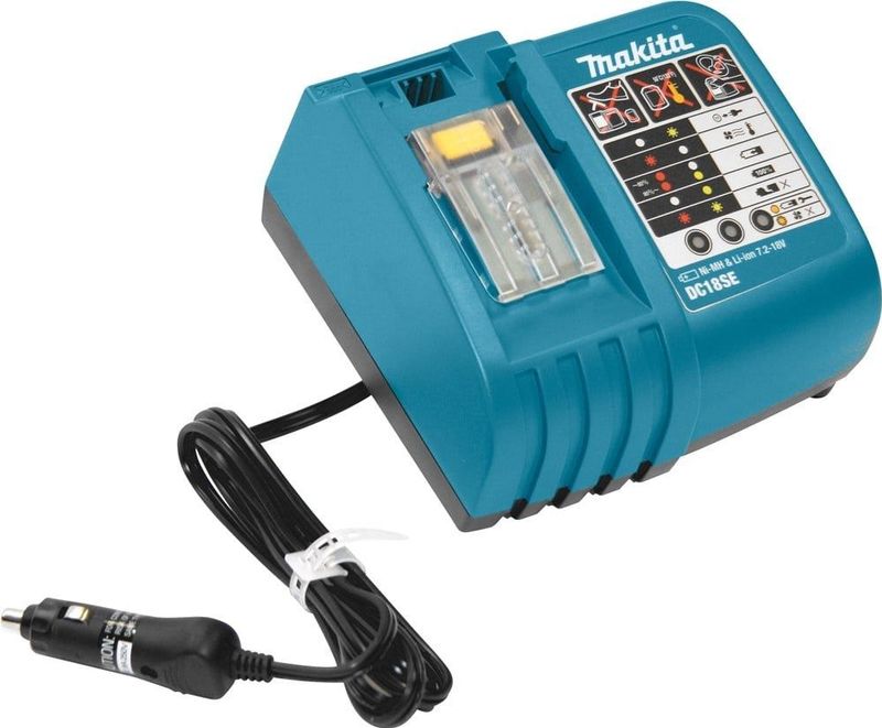 Makita - DC18SE - Acculader - Geschikt voor 9.6V - 18V Li-Ion - 2 Meter Snoerlengte