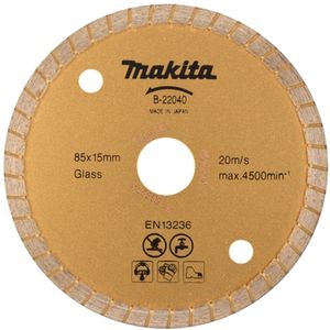 Makita - B-22040 - Diamantdoorslijpschijf - 85 X 15 X 2mm - Asfalt / Steen / Tegels