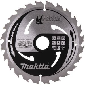 Makita M-FORCE B-32041 Cirkelzaagblad 190 x 30 x 1.2 mm Aantal tanden: 24 1 stuk(s)