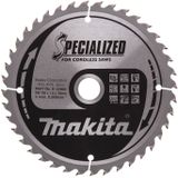 Makita Cirkelzaagblad voor Hout | Specialized: Accu | Ø 165mm Asgat 20mm 40T - B-32960