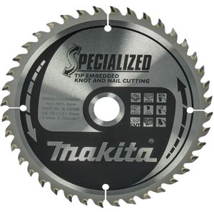 Makita Accessoires Cirkelzaagblad Embedded Tip165x20x2,0 40T 18g - B-09472
