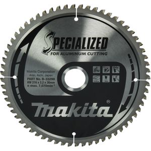 Makita Accessoires Afkortzaagblad Aluminium | Specialized 216x30x2,2 64T -5g - B-33299 - B-33299