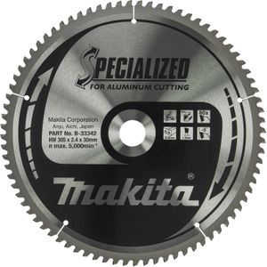 Makita Cirkelzaagblad voor Aluminium | Specialized: Aluminium | Ø 305mm Asgat 30mm 80T - B-33342