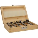 Makita - D-47363 - 5-delige Scharniergat Boorset - Houten Cassette - 15-35mm