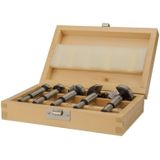 Makita - D-47363 - 5-delige Scharniergat Boorset - Houten Cassette - 15-35mm