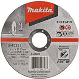 Makita Accessoires Doorslijpschijf Aluminium | 115 mm | 22,23 mm | 10 stuks - B-45325