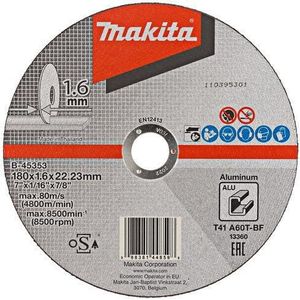 Makita B-45353 Doorslijpschijf 180x1,6x22,23mm aluminium