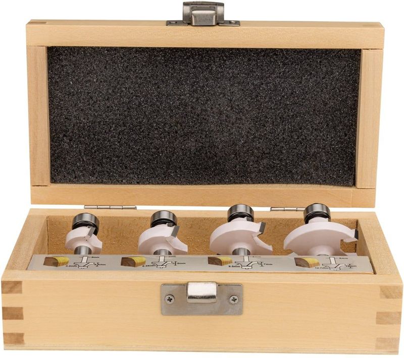 Makita D-53534 - Freesset - Hout - 4-delig - In Houten Kist