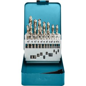 Makita 19-delige metaalborenset D54025 HSS-G DIN338