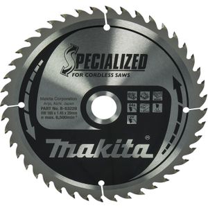 Makita Accessoires Cirkelzaagblad Hout | Specialized 165x20x1,45 44T 23g - B-53229 B-53229