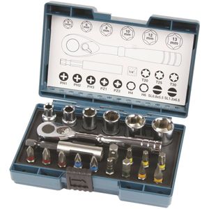 Makita B-54081 21-delige schroefbitset met ratel