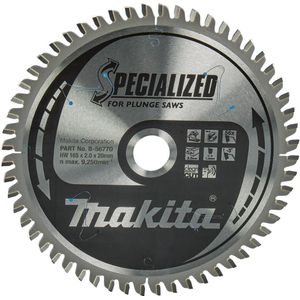 Makita Invalcirkelzaagblad voor Aluminium | Specialized | Ø 165mm Asgat 20mm 56T - B-56770