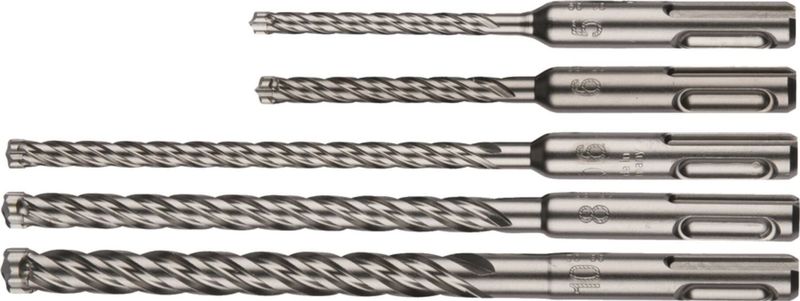 Makita NEMESIS II B-58992 Spiraalboorset 5-delig 5 mm, 6 mm, 8 mm, 10 mm SDS-Plus 1 set(s)