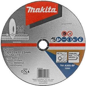 Makita B-60464 Doorslijpschijf 230x2,0x22,23mm RVS/staal