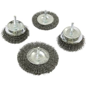 Makita borstelset 4-delig kom/rond D-65729