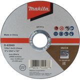 Makita D-65969-12 Doorslijpschijf 125x22,23x1,0mm RVS VE=12