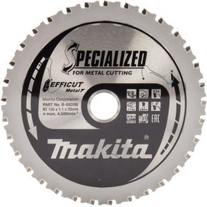 Makita Accessoires Zaagblad staal Efficut | 150x20x1,1 | 33T | 0g - B-69288