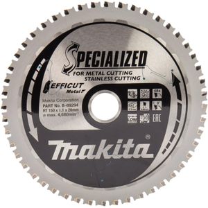 Makita Accessoires Zaagblad RVS Efficut | 150x20x1,1 |  48T | 0g - B-69294