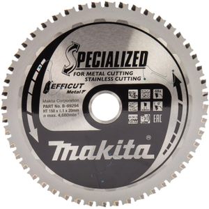 Makita B-69331 Cirkelzaagblad 150 x 20 x 1.1 mm Aantal tanden: 48 1 stuk(s)