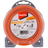 Makita E-01797 Klaverbladvormig maaidraad 2,4x15 meter oranje