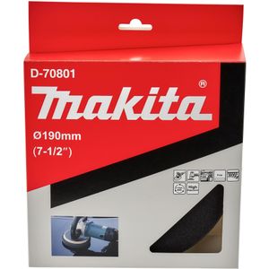 Makita Accessoires Spons zwart zacht fijn 190mm - D-70801 - D-70801