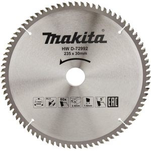 Makita Cirkelzaagblad voor Aluminium | Standaard | Ø 235mm Asgat 30mm 80T - D-72992