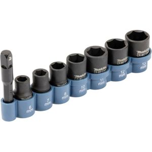 Makita - E-12289 - Krachtdoppenset - 8-delig - CR-MO Staal
