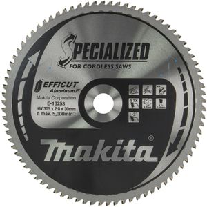 Makita Afkortzaagblad voor Aluminium | Efficut | Ø 305mm Asgat 30mm 81T - E-13253
