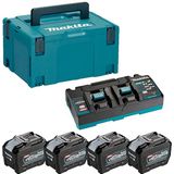 Makita Accu Starterset XGT DC40RB 4xBL4080F - 1910A8-3