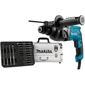 Makita HR2230X4 230 V Boorhamer  14-delige Borenset in koffer