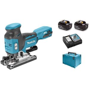 Makita DJV181RT1J 18V Li-Ion Accu Decoupeerzaag Set (2x 5.0Ah Accu) In Mbox - T-greep - Variabel - Koolborstelloos