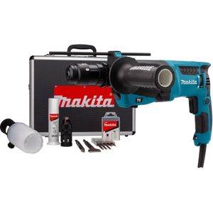 Makita HR2631FTX4 | Combihamer 230V | Incl. 5-delige boor- en beitelset | In koffer