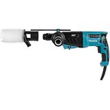 Makita HR2631FT13 Combihamer Voor SDS-Plus, 26 mm, Aluminium Koffer, Blauw/Zilver