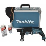 Makita HR2631FT13 Combihamer Voor SDS-Plus, 26 mm, Aluminium Koffer, Blauw/Zilver