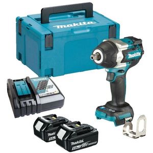 Makita DTW701RTJ 18V Li-Ion Accu Slagmoersleutel Set (2x 5.0Ah Accu) In Mbox - 700 Nm - 1/2" Pin - Koolborstelloos