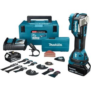 Makita DTM52RTJX2 | 18 V | Multitool | Set | 5,0 Ah accu (2 st) | lader | accessoireset | in Mbox