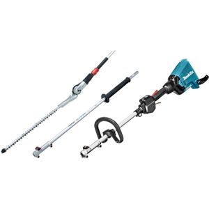 Makita DUX60ZX14 | 2x18 V Combisysteem + Cultivator-, Struiksnoeier- en Kantensnijder opzetstuk | Zonder accu's & Lader